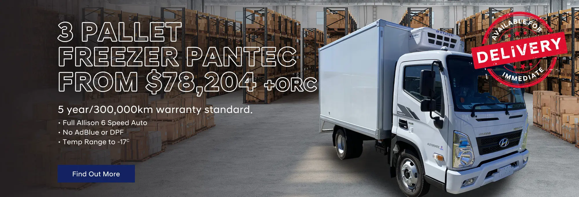 3 Pallet Freezer Pantec Hp Banner
